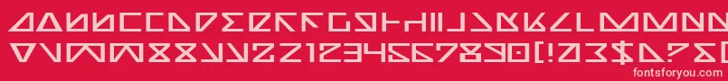 NickTurboExpanded Font – Pink Fonts on Red Background
