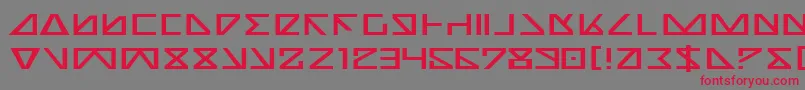 NickTurboExpanded Font – Red Fonts on Gray Background