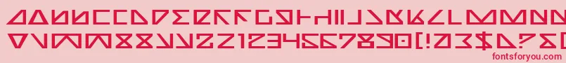 fuente NickTurboExpanded – Fuentes Rojas Sobre Fondo Rosa