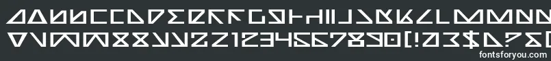 NickTurboExpanded Font – White Fonts on Black Background