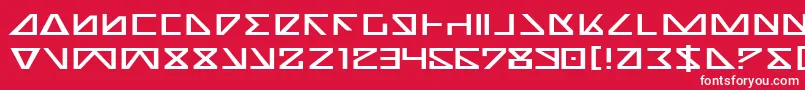 NickTurboExpanded Font – White Fonts on Red Background
