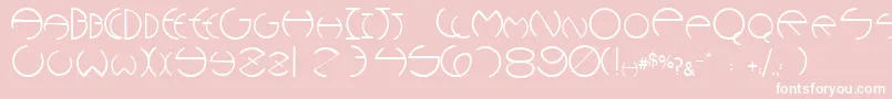 Wannabeescapsssk Font – White Fonts on Pink Background