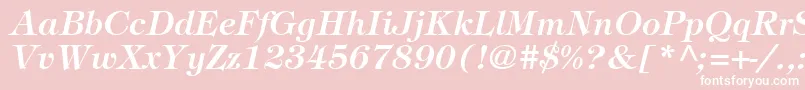 SophisticateSsiSemiBoldItalic Font – White Fonts on Pink Background