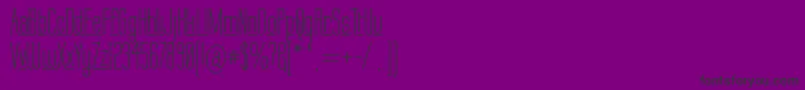 Шрифт LabtopUnderline – чёрные шрифты на фиолетовом фоне