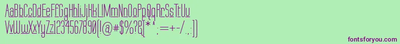 Шрифт LabtopUnderline – фиолетовые шрифты на зелёном фоне