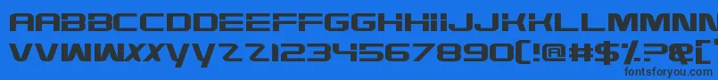 HighDef Font – Black Fonts on Blue Background
