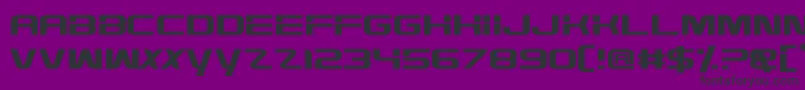 フォントHighDef – 紫の背景に黒い文字