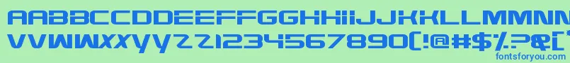 HighDef Font – Blue Fonts on Green Background