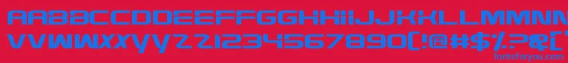 Шрифт HighDef – синие шрифты на красном фоне