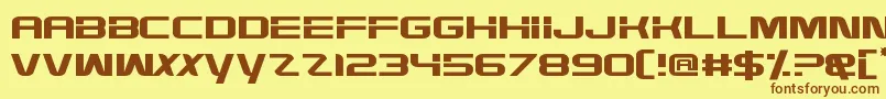 HighDef Font – Brown Fonts on Yellow Background