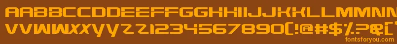 HighDef Font – Orange Fonts on Brown Background