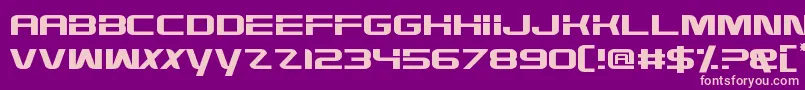 HighDef-Schriftart – Rosa Schriften auf violettem Hintergrund