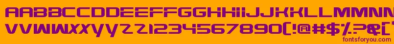 Fonte HighDef – fontes roxas em um fundo laranja