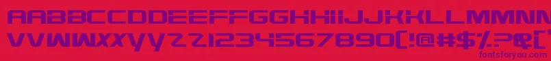 HighDef Font – Purple Fonts on Red Background