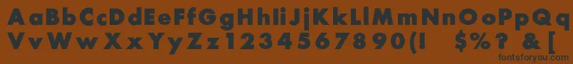 Belmar Font – Black Fonts on Brown Background