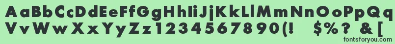 Belmar Font – Black Fonts on Green Background
