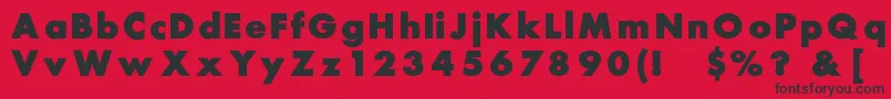 Belmar Font – Black Fonts on Red Background