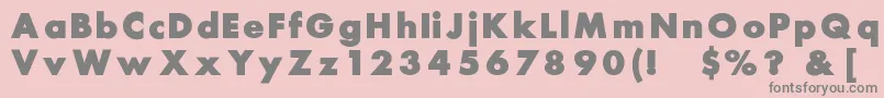 Belmar Font – Gray Fonts on Pink Background