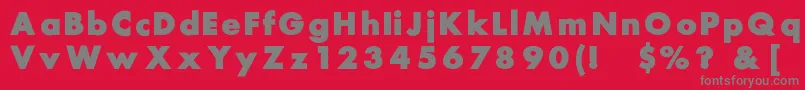 Belmar Font – Gray Fonts on Red Background