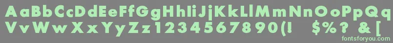 Belmar Font – Green Fonts on Gray Background