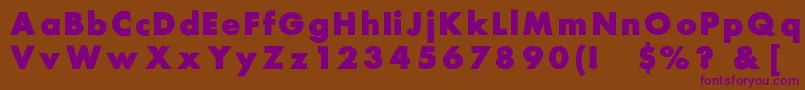Belmar Font – Purple Fonts on Brown Background
