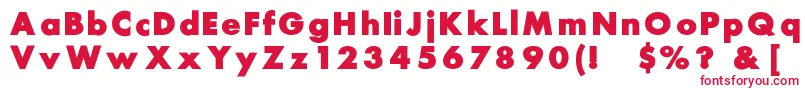 Belmar Font – Red Fonts on White Background