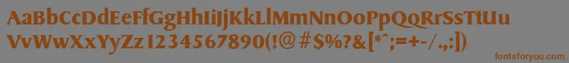 fuente SydneyserialBold – Fuentes Marrones Sobre Fondo Gris