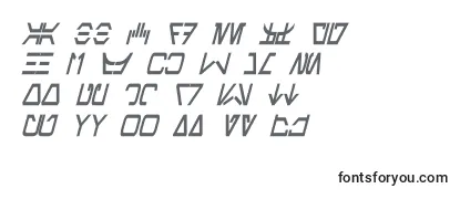 AurebeshCondensedBoldItalic-fontti