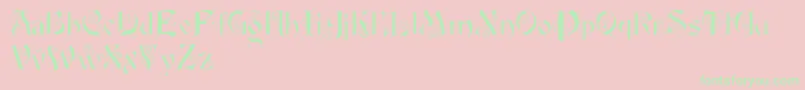 Fairyscrolldisplay Font – Green Fonts on Pink Background