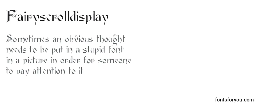 Fairyscrolldisplay Font