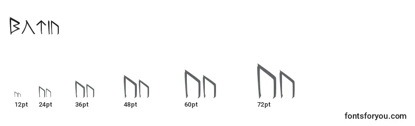 Размеры шрифта Moria (42121)