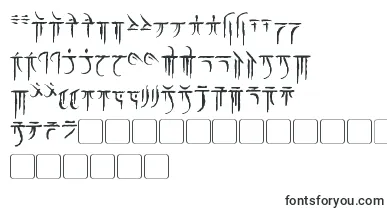 Iokharic font – futuristic Fonts