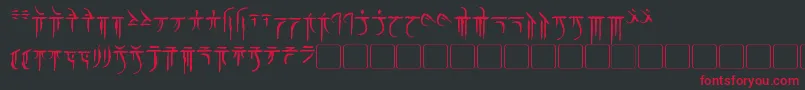 More about Iokharic Font Iokharic Font – Red Fonts on Black Background
