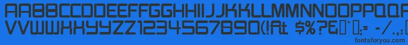 Burgerjointneon Font – Black Fonts on Blue Background