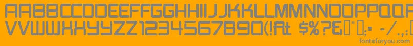 Burgerjointneon Font – Gray Fonts on Orange Background