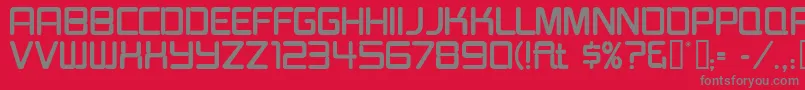 Burgerjointneon Font – Gray Fonts on Red Background