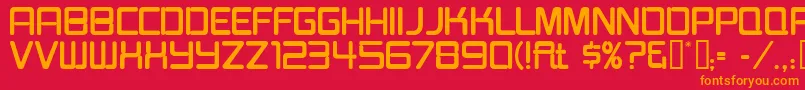 Burgerjointneon Font – Orange Fonts on Red Background