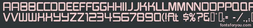 Burgerjointneon Font – Pink Fonts on Black Background