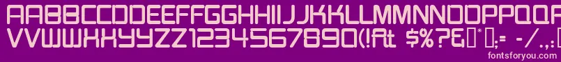 Burgerjointneon Font – Pink Fonts on Purple Background