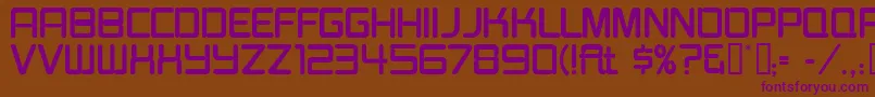 Burgerjointneon Font – Purple Fonts on Brown Background