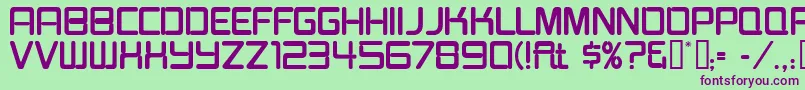 Burgerjointneon Font – Purple Fonts on Green Background