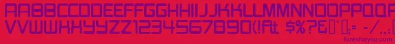 Burgerjointneon Font – Purple Fonts on Red Background