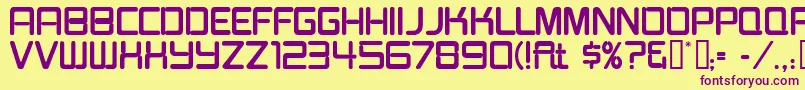 Burgerjointneon Font – Purple Fonts on Yellow Background