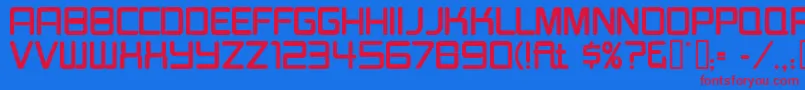 Burgerjointneon Font – Red Fonts on Blue Background