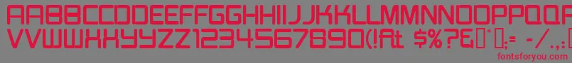 Burgerjointneon Font – Red Fonts on Gray Background