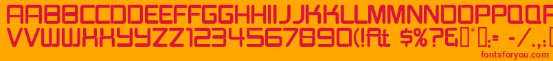 Burgerjointneon Font – Red Fonts on Orange Background