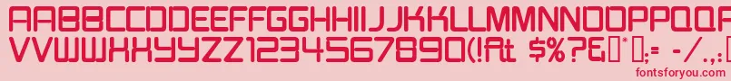 Burgerjointneon Font – Red Fonts on Pink Background
