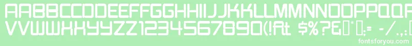 Burgerjointneon Font – White Fonts on Green Background