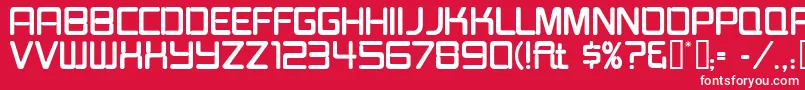 Burgerjointneon Font – White Fonts on Red Background