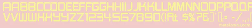 Burgerjointneon Font – Yellow Fonts on Pink Background